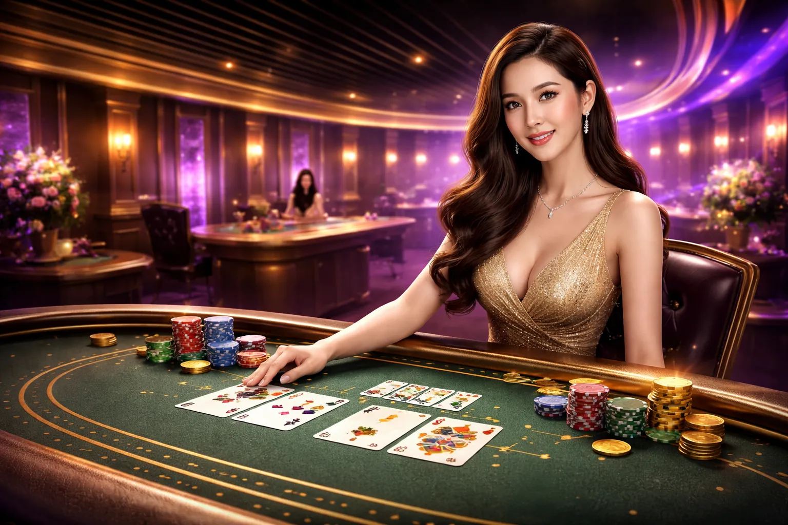 Sòng bạc trực tuyến 123b info với người chia bài trực tiếp và không khí sang trọng